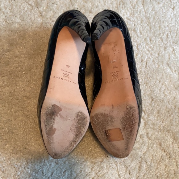 Brian Atwood Quilted Patent Leather Booties - Picture 5 of 5